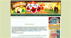 Desktop Screenshot of cairns-show.com